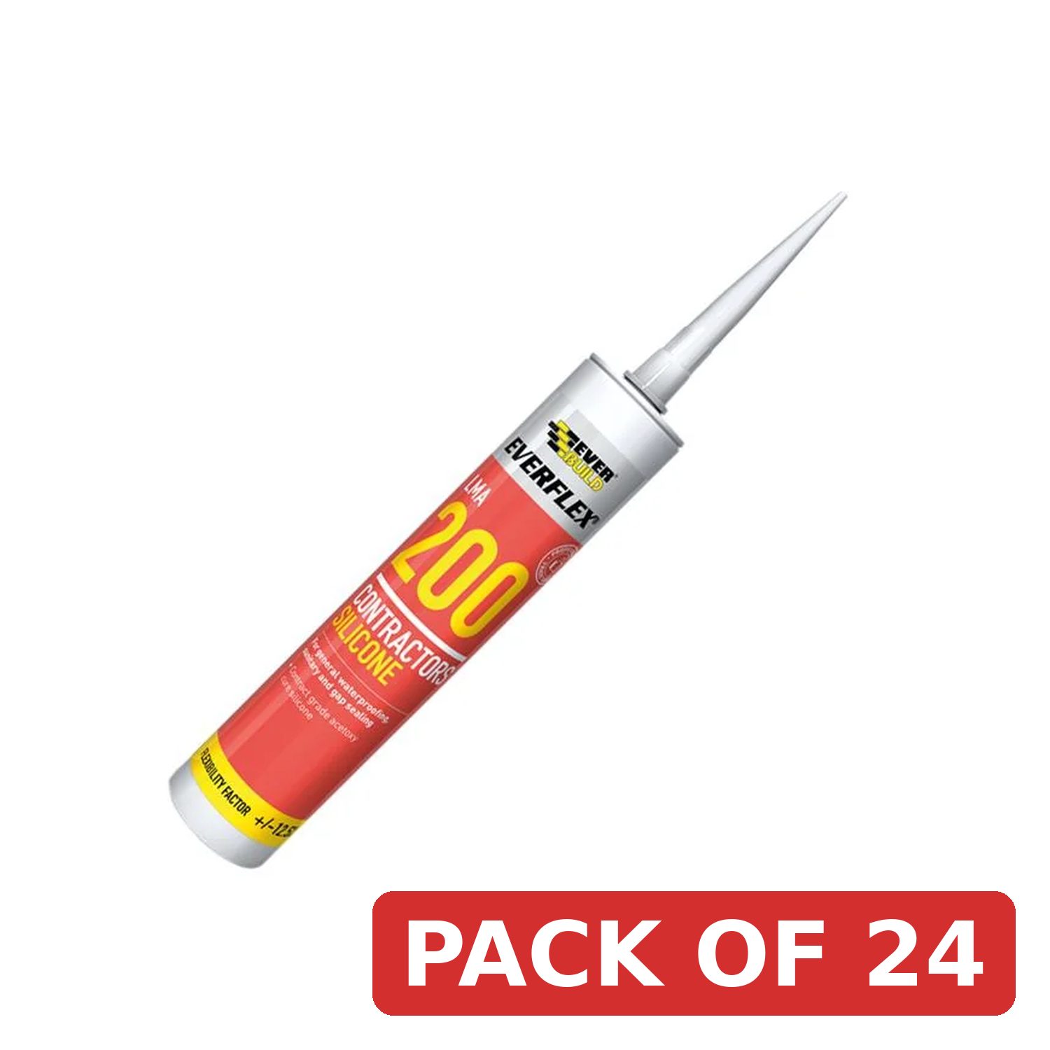 Everbuild Sika Everflex® LMA 200 Contractor's Silicone 295ml White - 468667