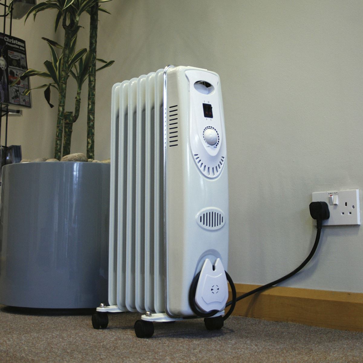 Sealey Oil Filled Radiator 1500W/230V 7-Element RD1500