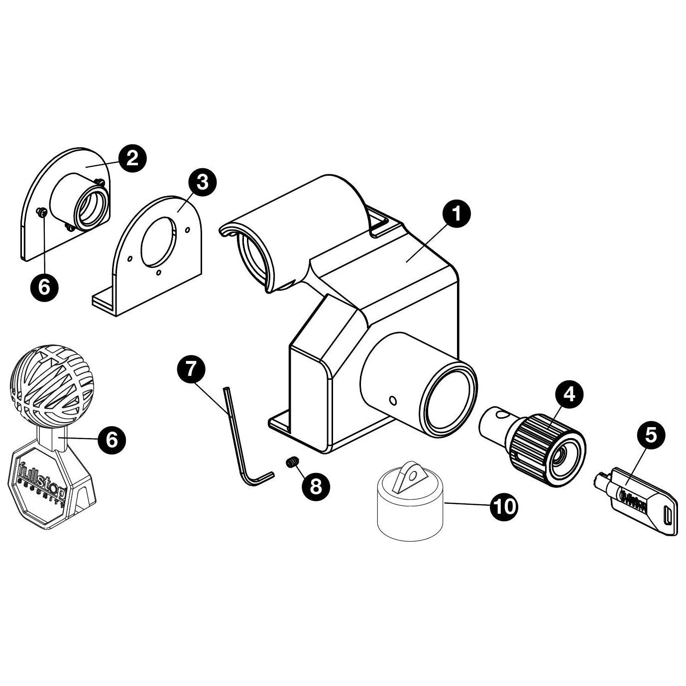 Saracen Gullwing AKS2004 / AKS3004 - Insurance Approved AlKo Caravan Hitch Lock
