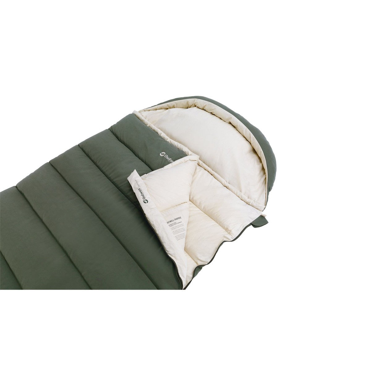 Outwell Constellation Lux Green Single Sleeping Bag 3-4 Season