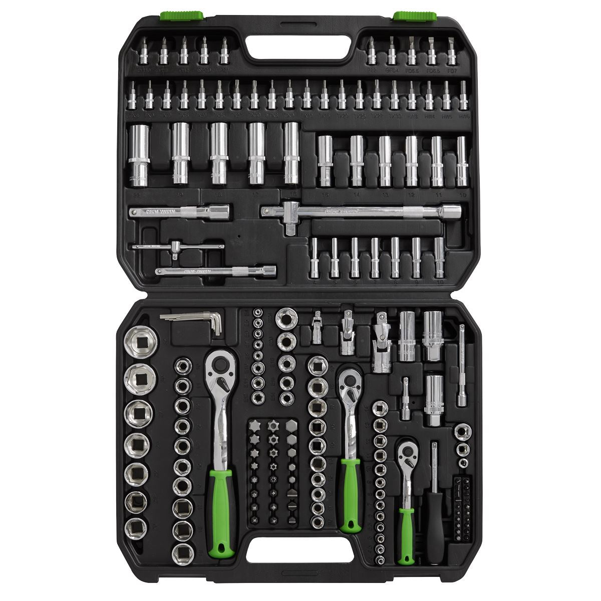 Sealey Socket Set 171pc 1/4", 3/8" & 1/2"Sq Drive WallDrive® Metric
