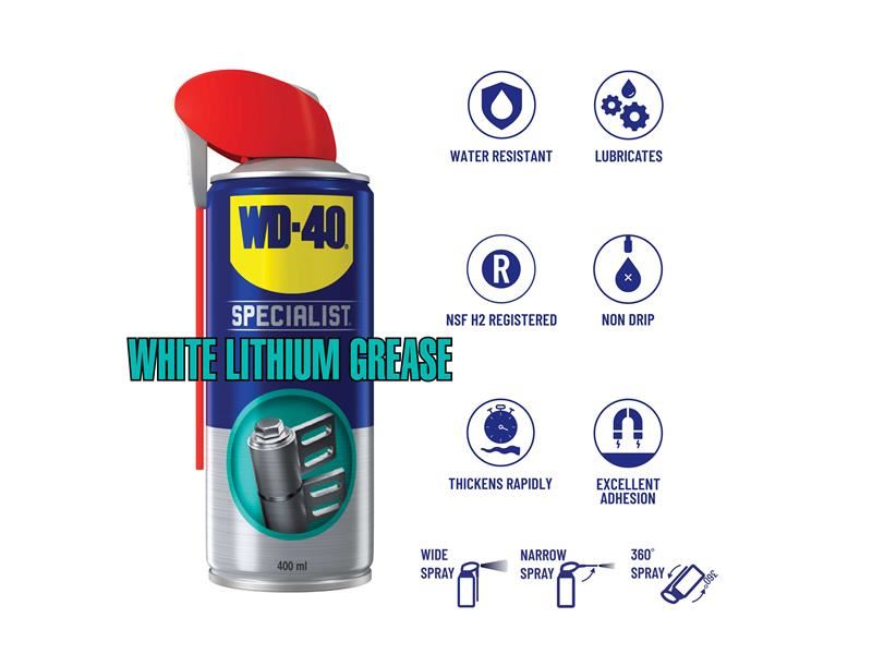 WD-40 Specialist White Lithium Grease 400ml