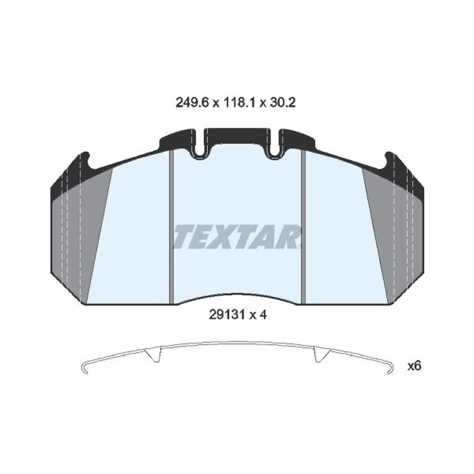 Textar Rear Brake Pad Set 2913111