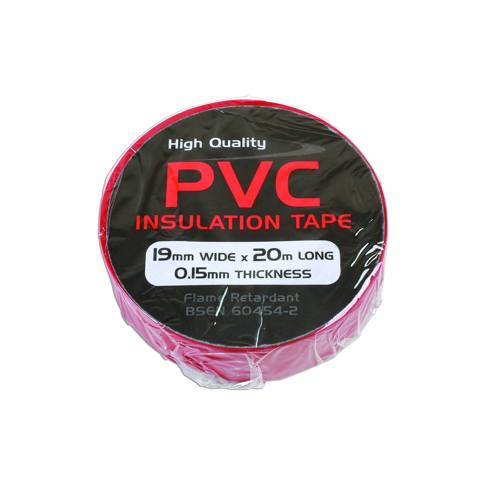 Tool Connection Red PVC Insulation Tape 19mm x 20m 1pc 36893