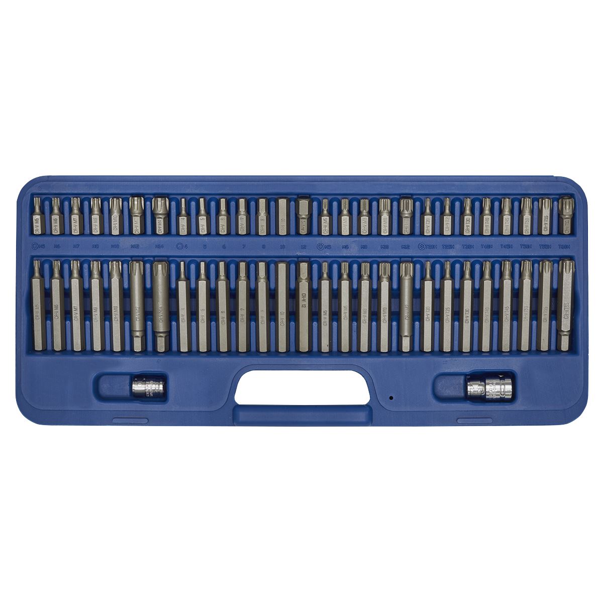 Sealey Premier Ribe Spline Hex Security Trx-Star Socket Bit Set 30mm 75mm