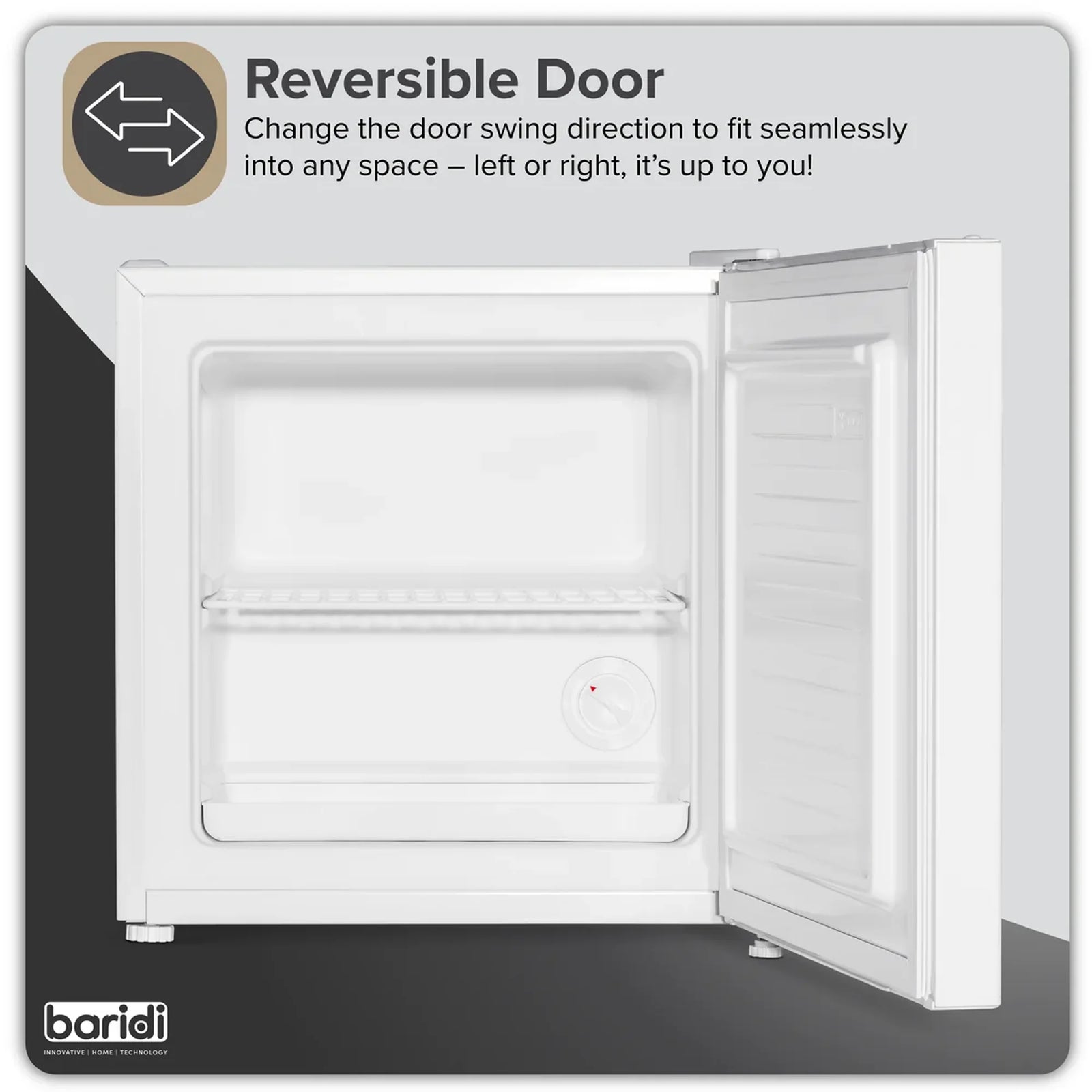 Baridi Mini Tabletop Fridge/Freezer DH254 31L Capacity White