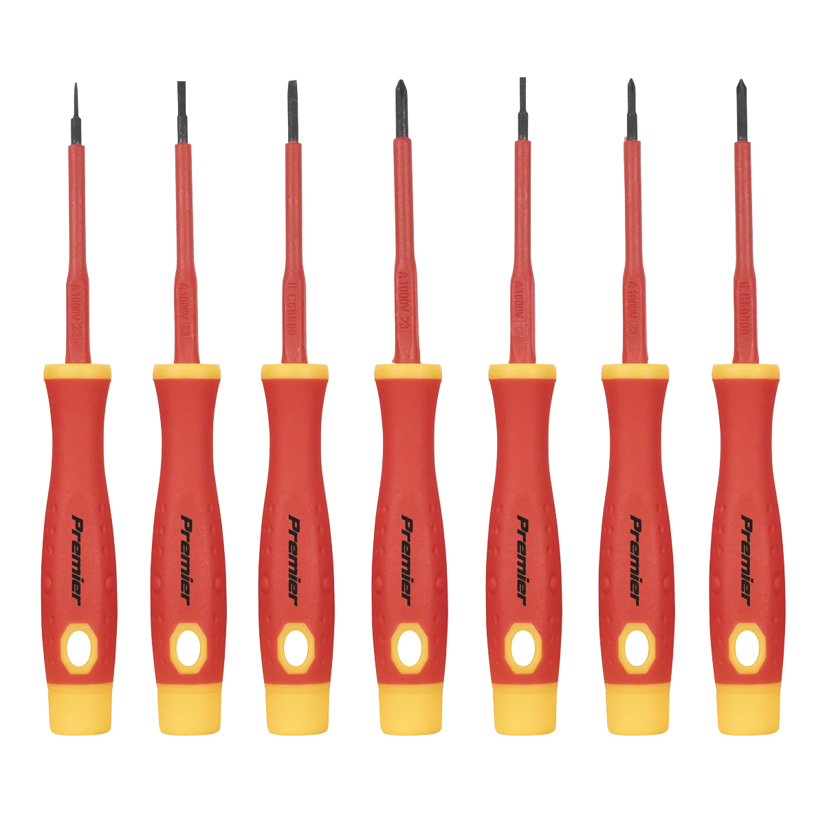 Sealey Premier Precision Screwdriver Set 7 Piece - VDE Approved