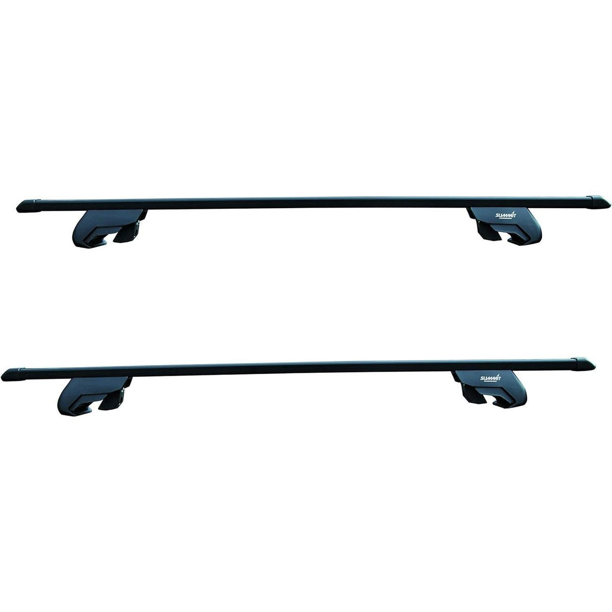 Summit SUP-830D Premium Vehicle Specific Railing Roof Bars - Steel, Locking, Set of 2
