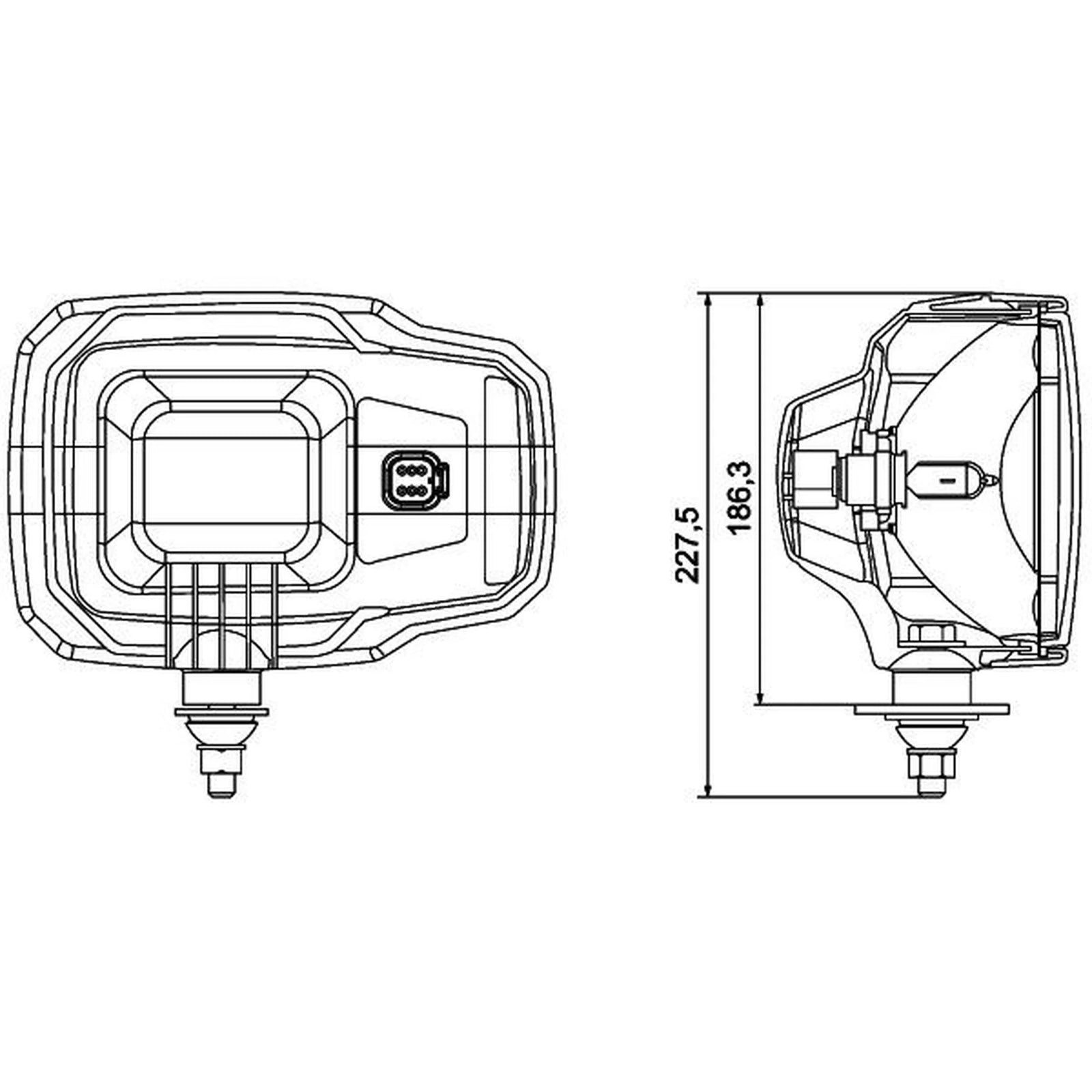 Hella Headlight Headlamp T4W Left 1EA 328 450-511