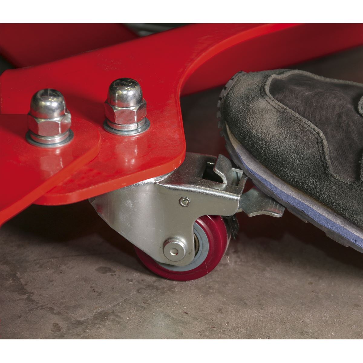 Sealey Motorcycle Dolly Rear Wheel - Long Side Stand Type