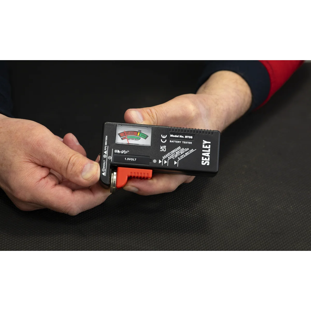 Sealey Battery Tester Model BT05 for AAA to 9V Batteries