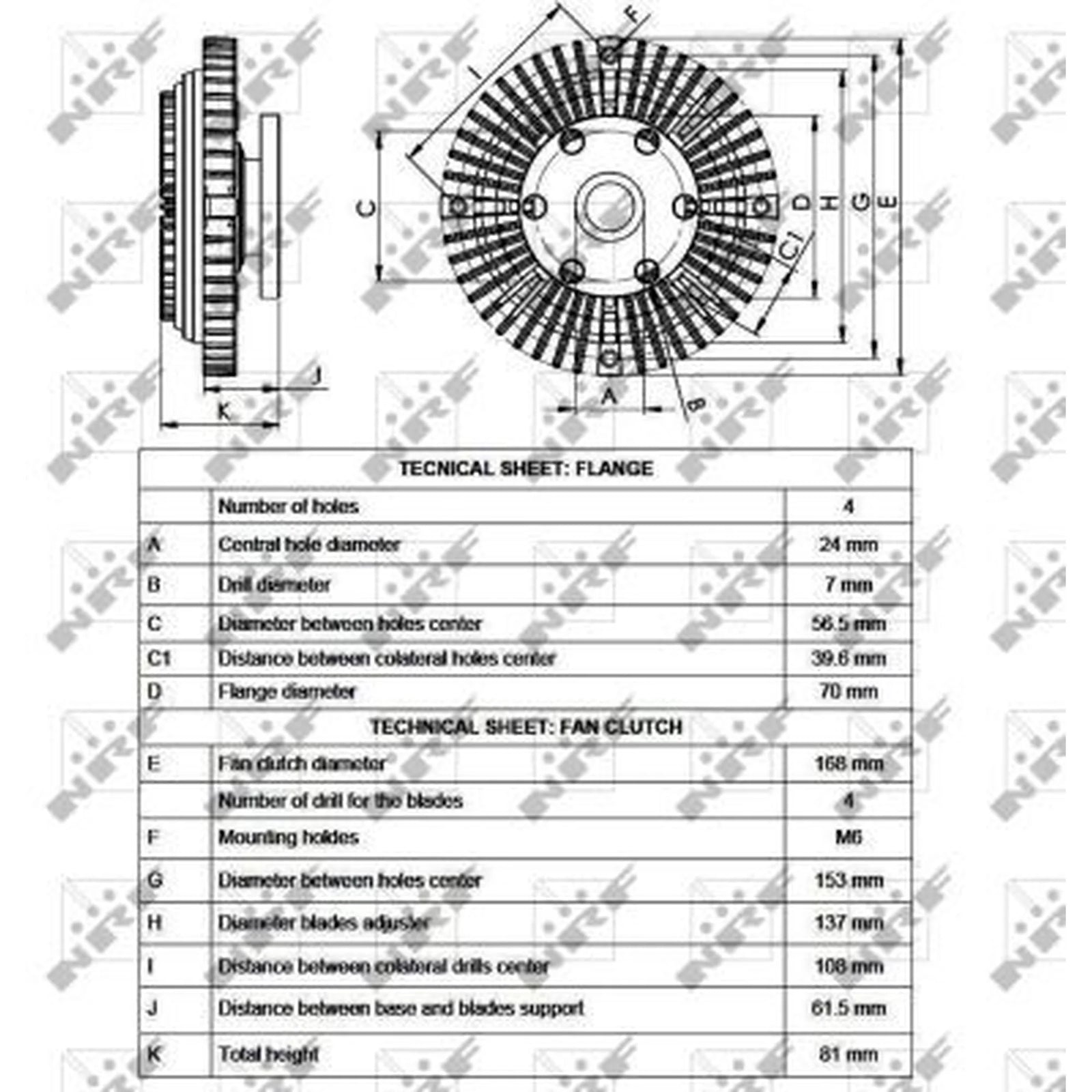 NRF Radiator Fan Clutch 49547