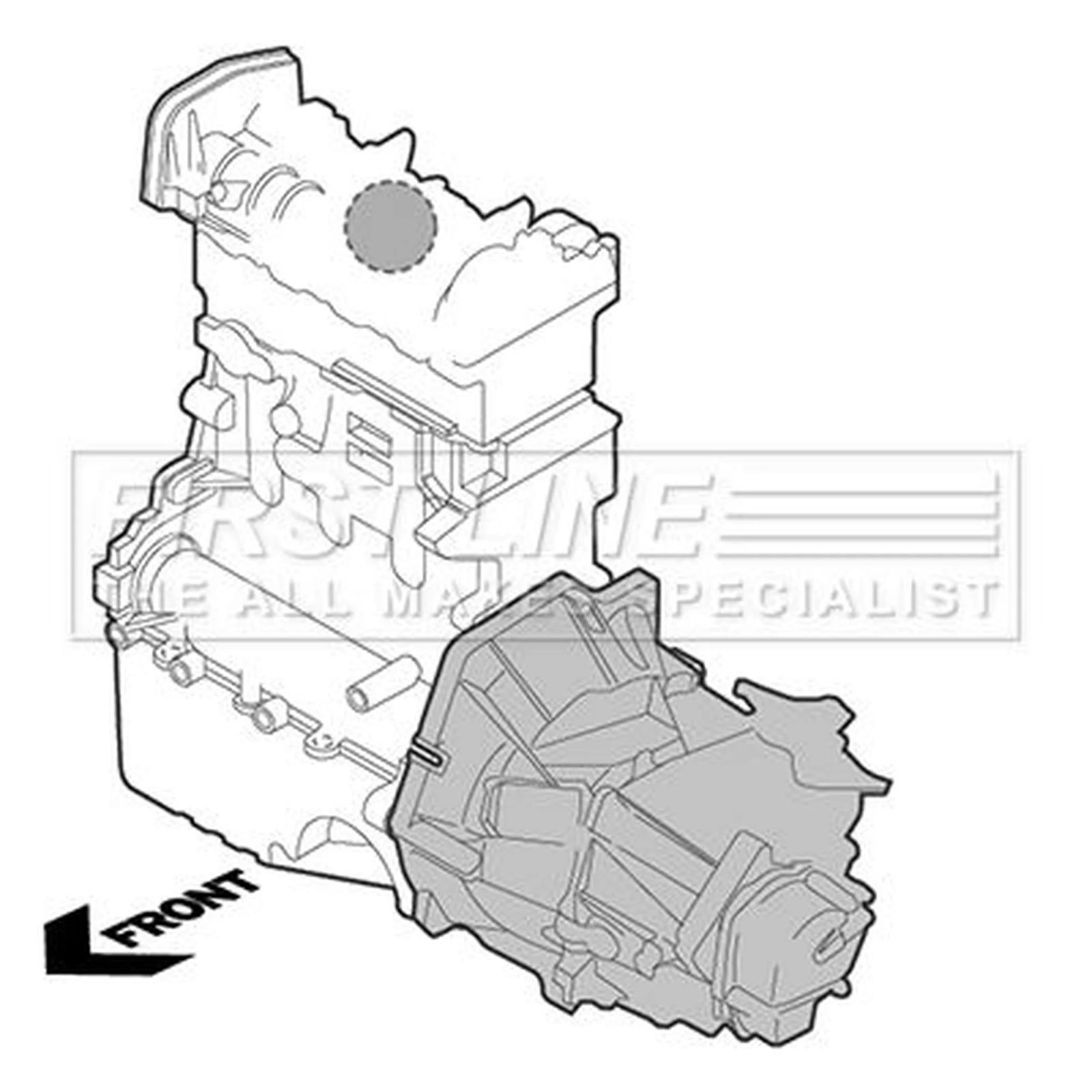 First Line Engine Mount Mounting fits Dacia Duster 2010-2018 1.6