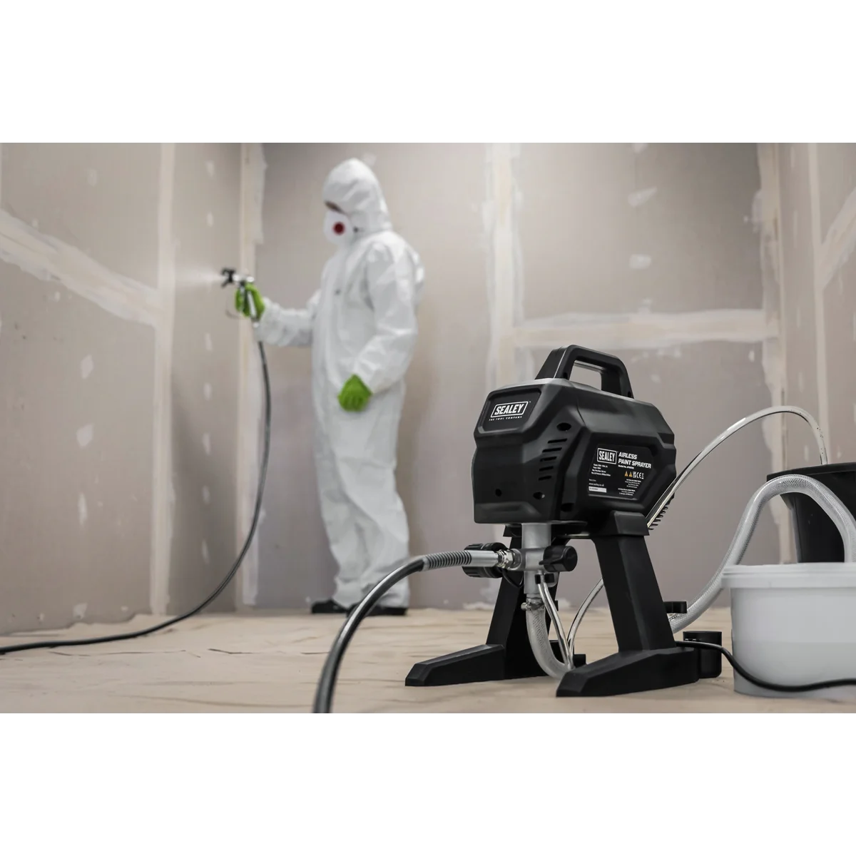 Sealey Airless Paint Sprayer Kit APS1000 700W 10m Hose