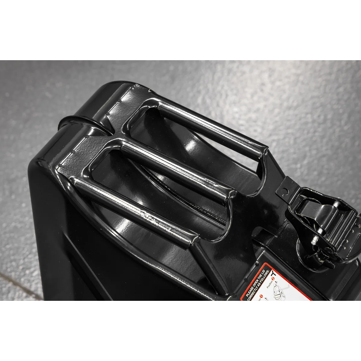 Sealey Siegen Jerry Can 20L Black Steel Fuel Container