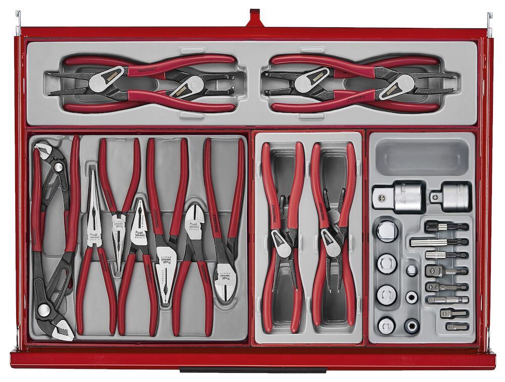 Teng Tools 53" PRO35™ Monster stack tool kit 1295 pieces red