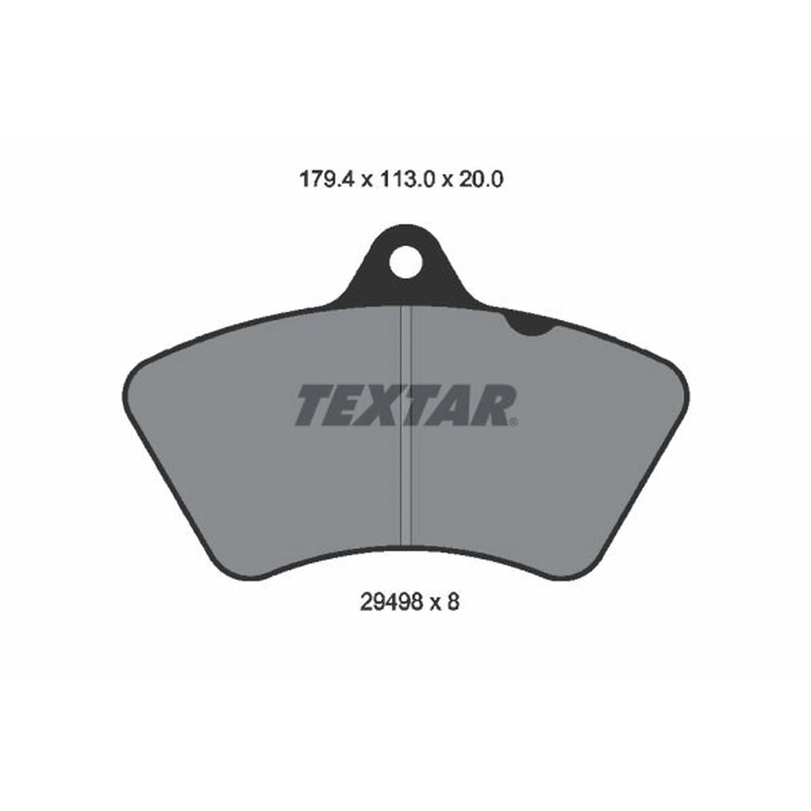 Textar Front Brake Pad Set 2949802