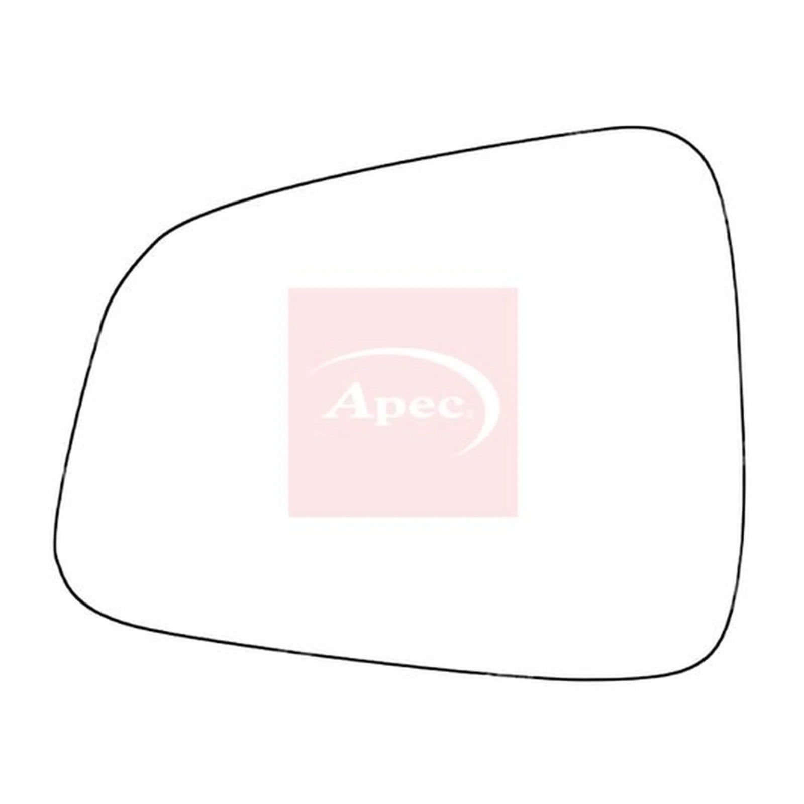 Apec Exterior Wing Mirror Glass Left AMS2649