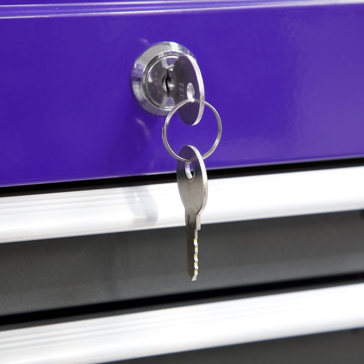 Sealey Mid-Box 3 Drawer with Ball-Bearing Slides Purple/Grey AP22309BBCP