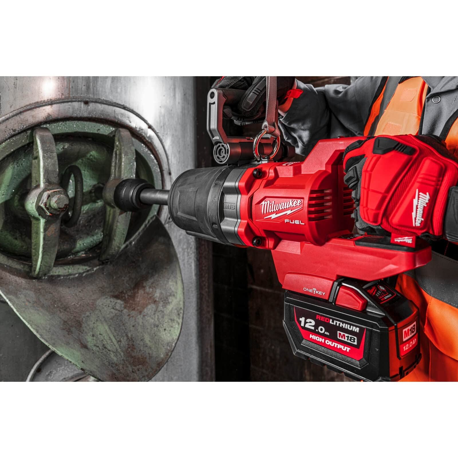 Milwaukee M18 FUEL ONE-KEY 1in. High Torque D-Handle Impact Wrench With Friction Ring And Extended Anvil