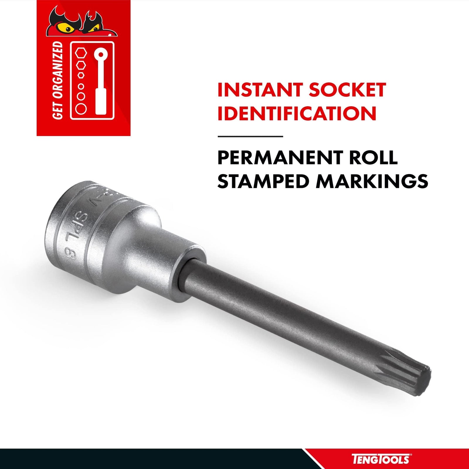 Teng Tools 1/2" Long XZN/Triple Square Bit Socket 10