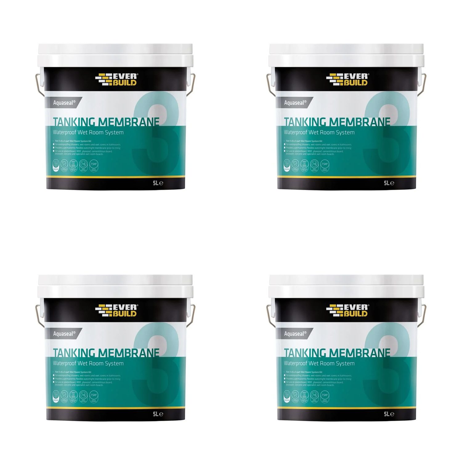 Everbuild Sika Aquaseal Waterproof Tanking Membrane 5 litre - 487333