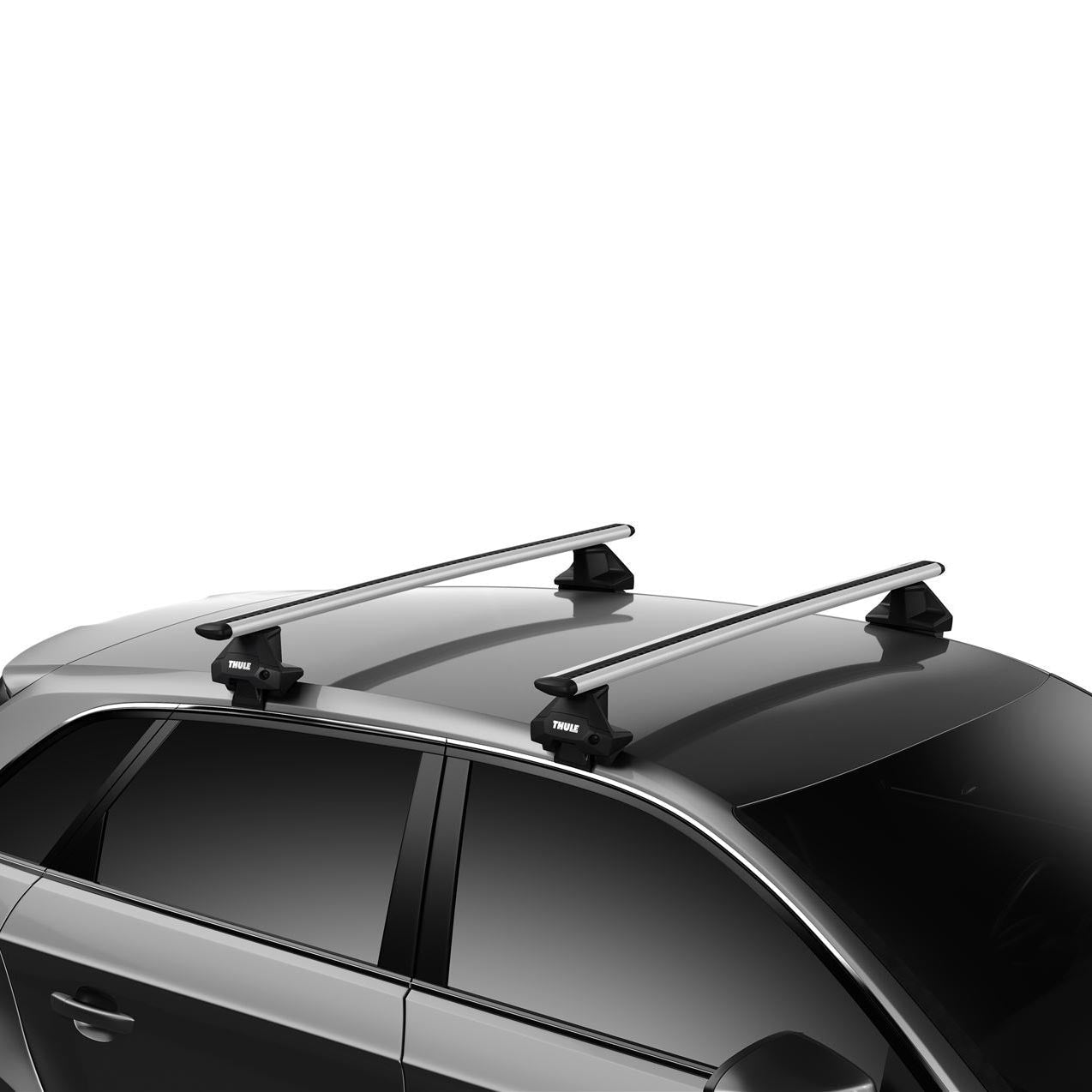 Thule WingBar Evo Roof Bars Aluminum fits Volkswagen UP! 2012- 5 doors with Normal Roof