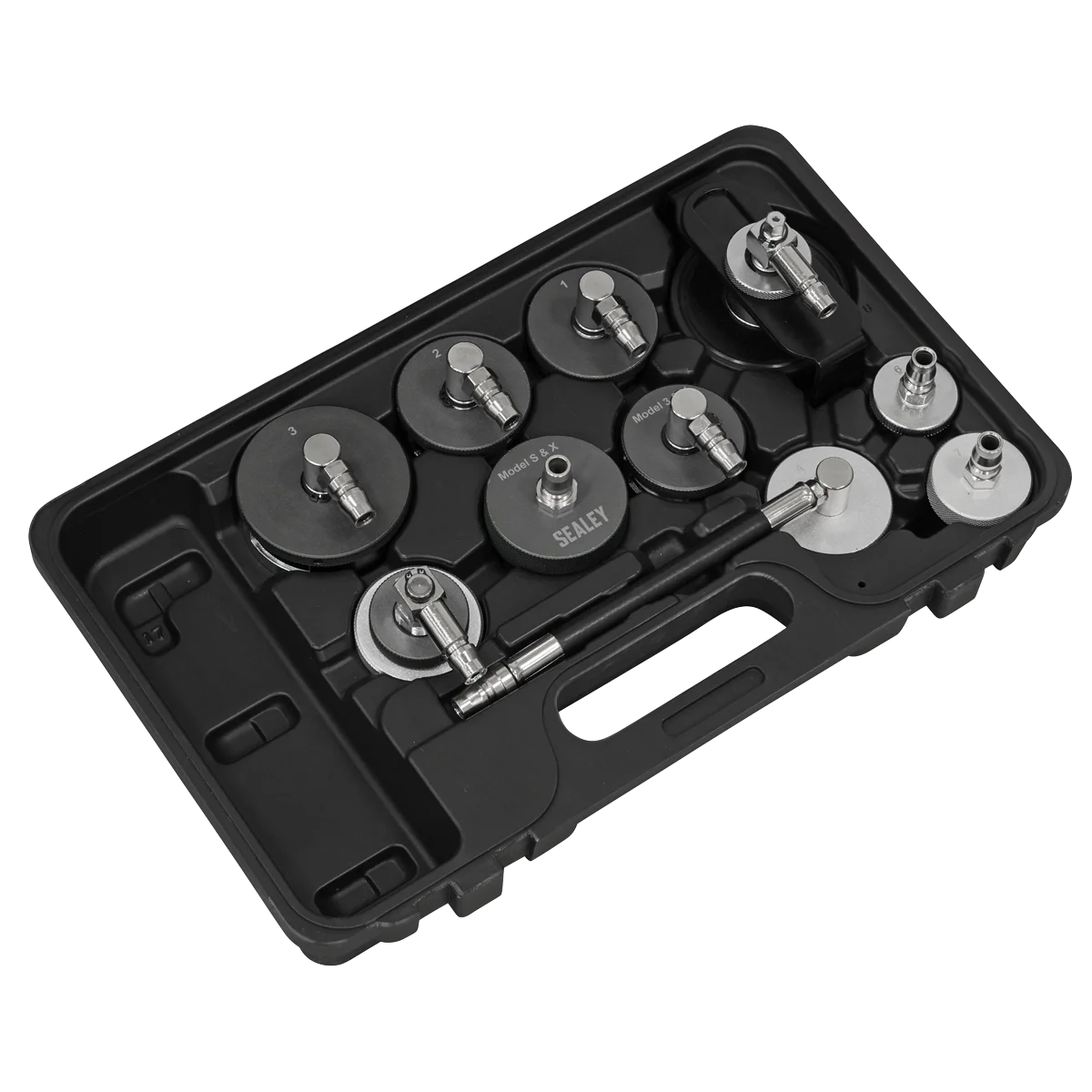 Sealey Brake & Clutch Pressure Bleeder Cap Set 10 Piece