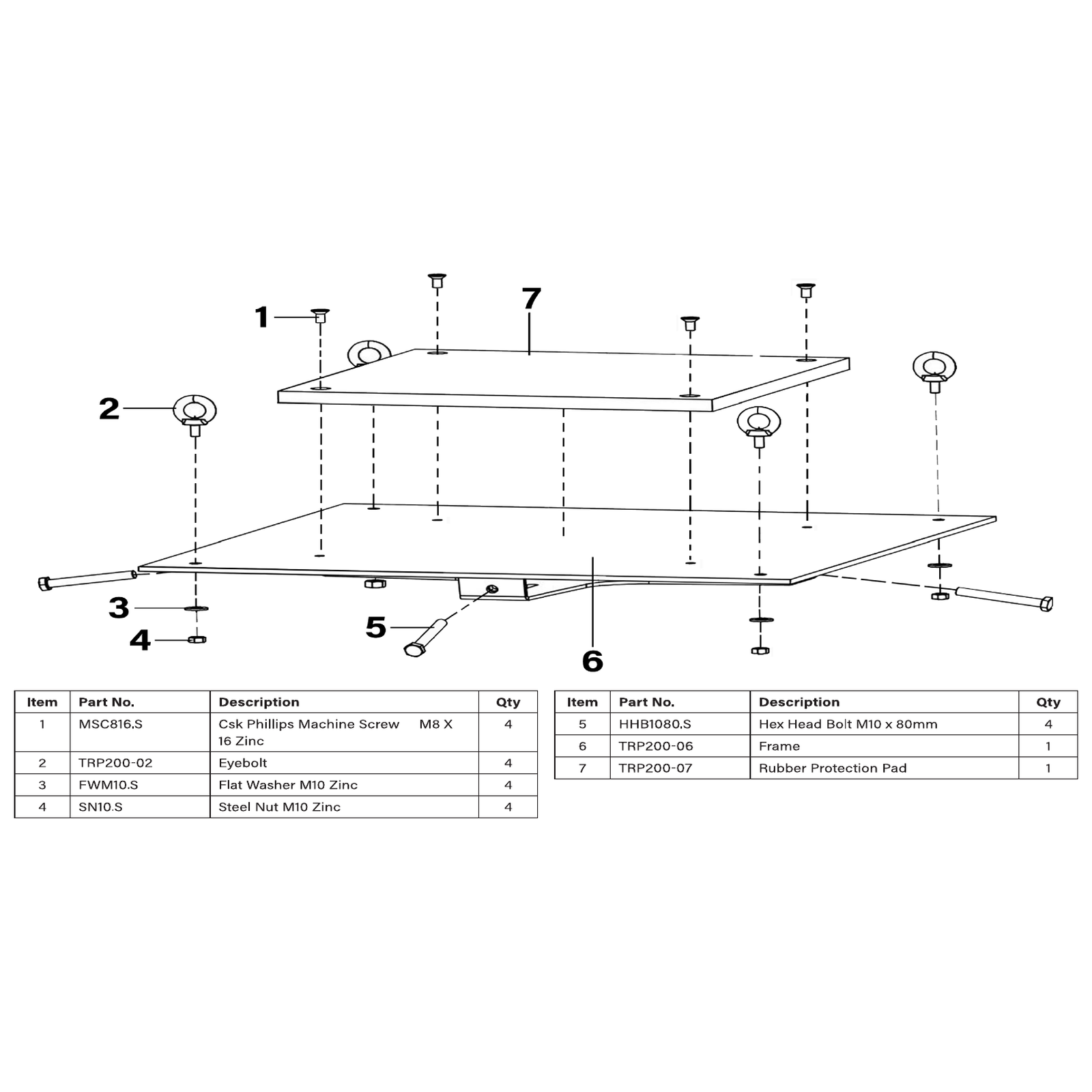 Sealey Frame TRP200-06
