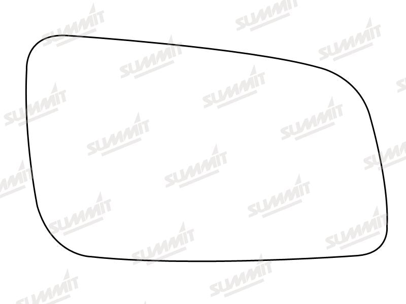 Summit Stick-On Standard Mirror Glass fits Vauxhall Astra 98 on RHS