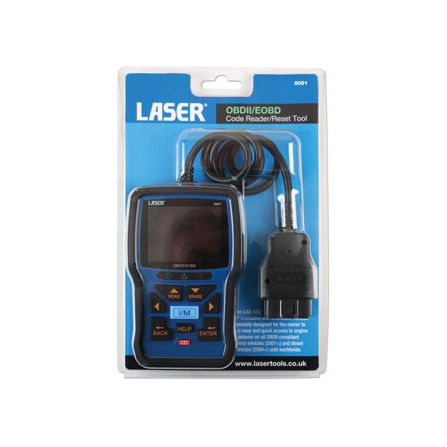 Laser OBDII/EOBD Code Reader & Reset Tool 5091