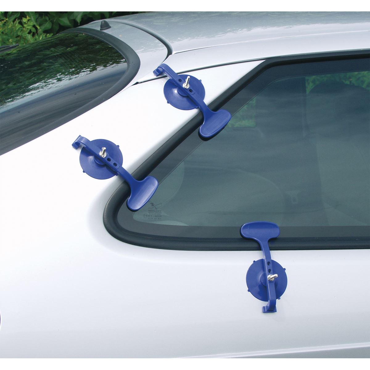 Sealey RE006 Suction Cup Clamp Set Trim Dents Panels Puller Glass Adjustable
