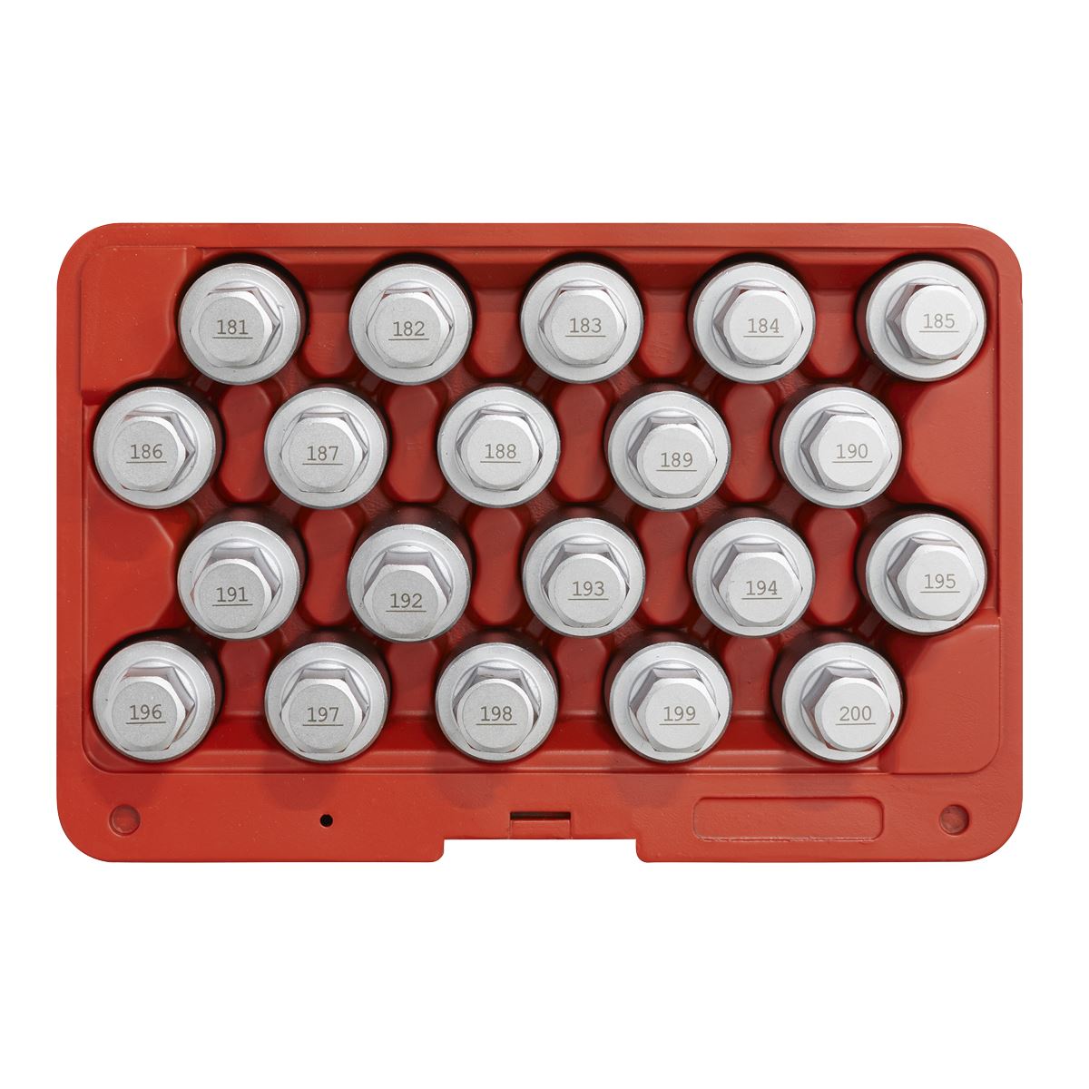 Sealey Locking Wheel Nut Key Set 20pc Vauxhall-C SX216