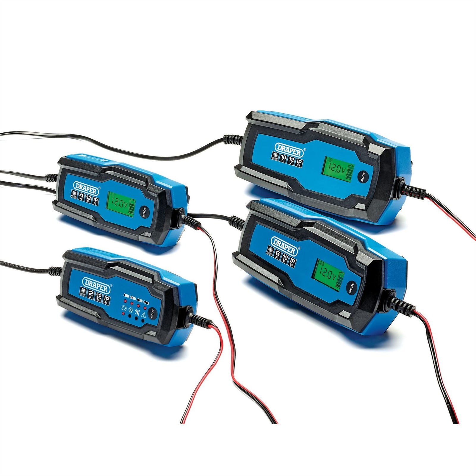 Draper 12V Smart Charger and Battery Maintainer, 4A 53489