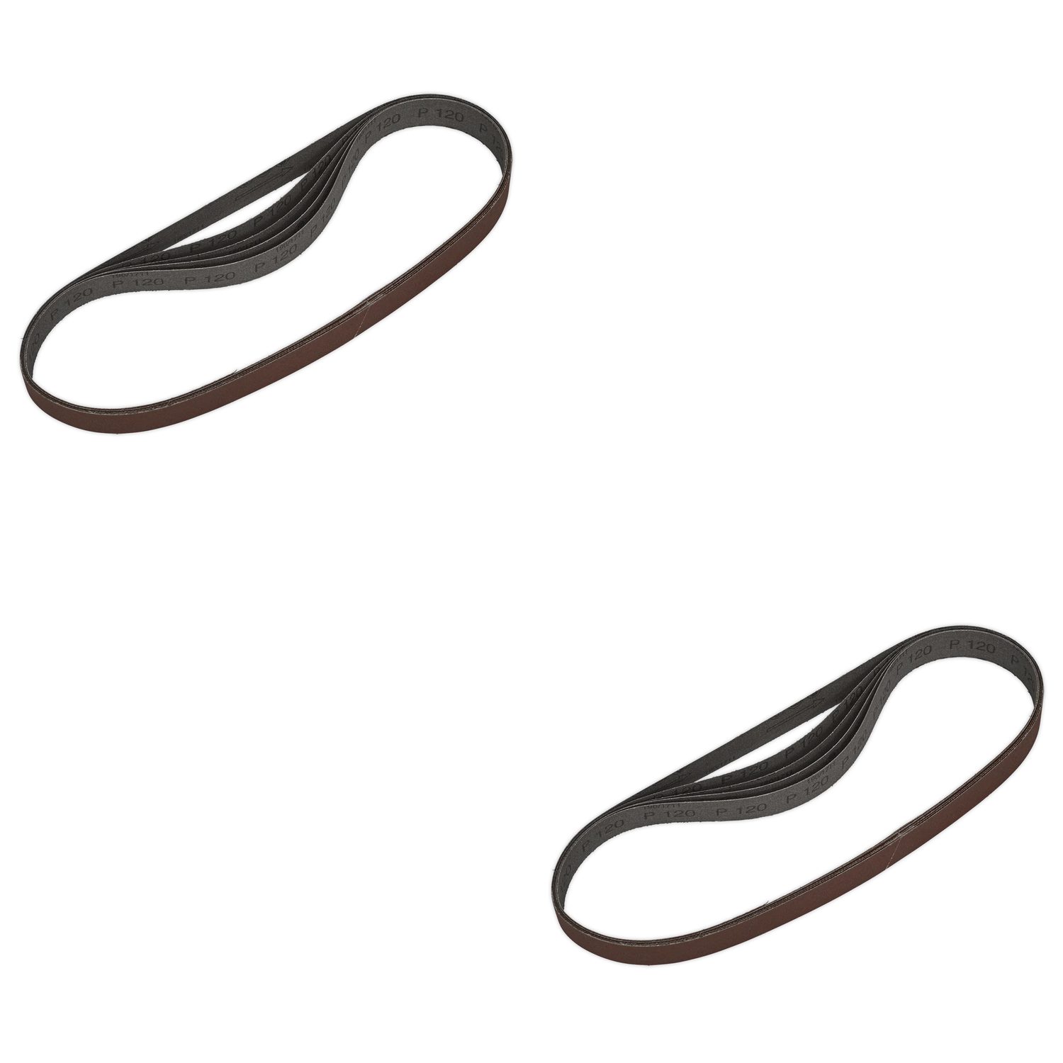 Sealey 25 x 762mm Sanding Belt 120Grit - Pack of 5 - SB0019 Trade Quality