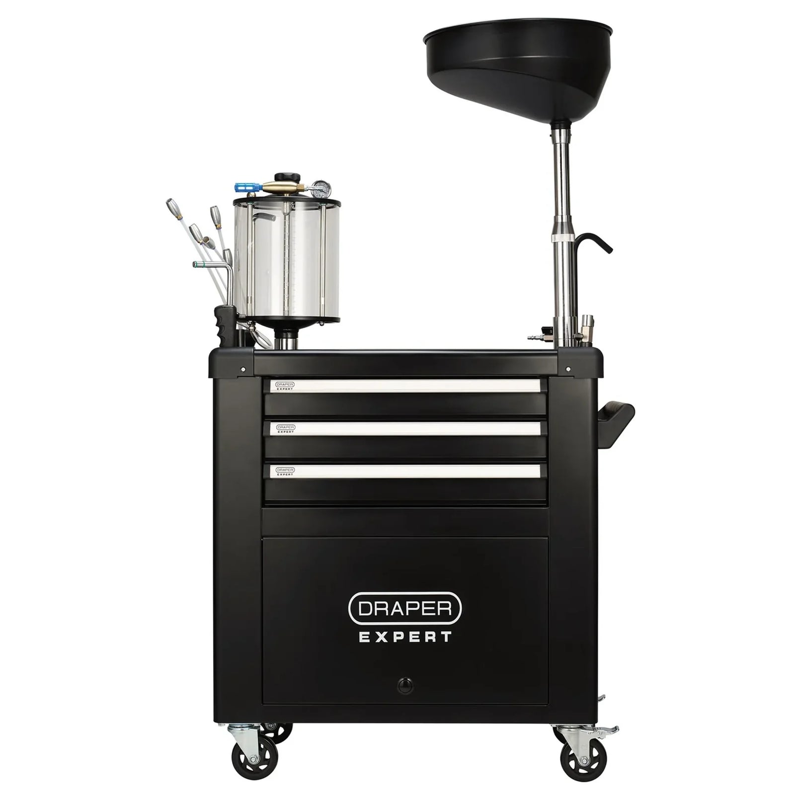 Expert Mobile Oil Service Station 100L with Drain Pan