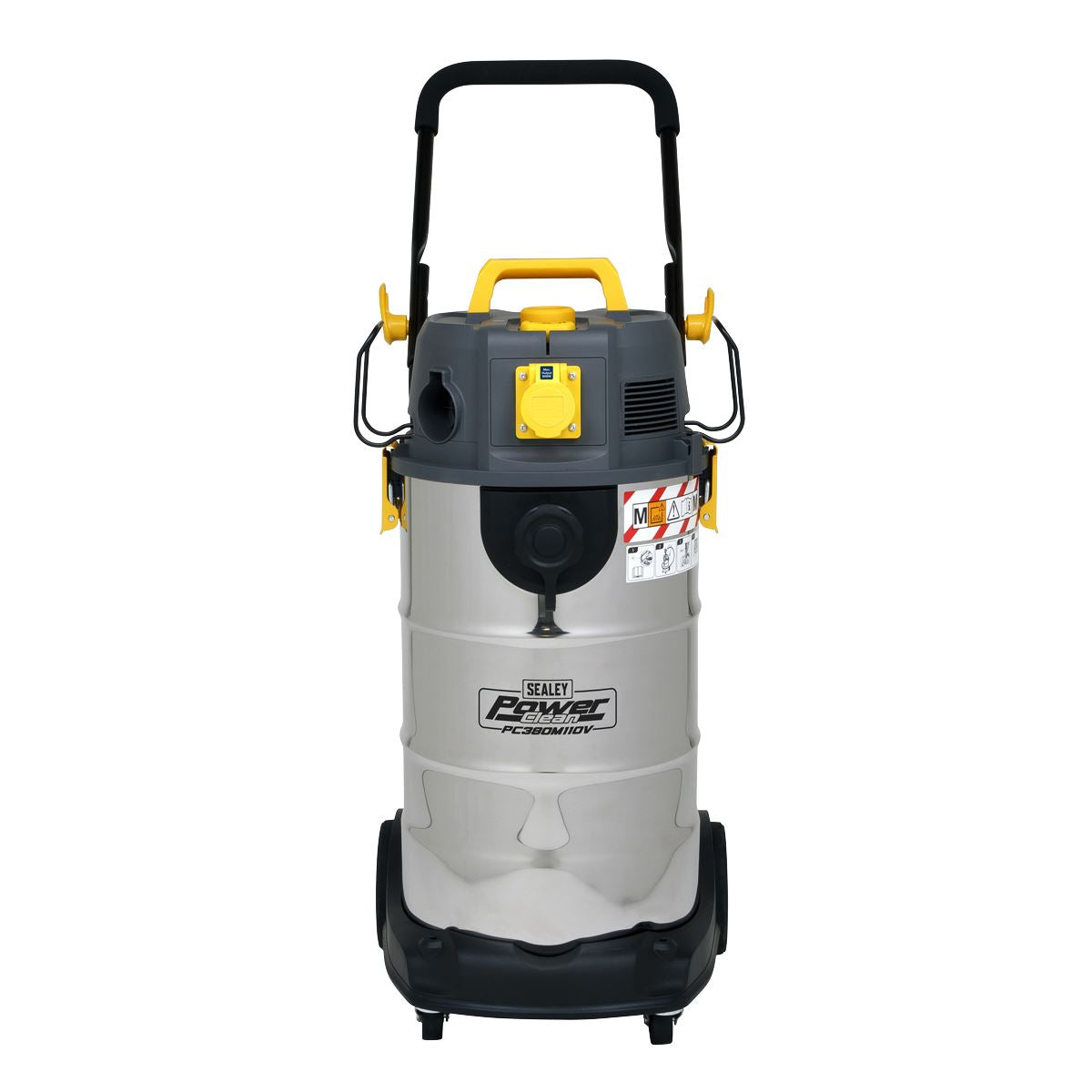 Sealey Vacuum Cleaner Industrial Dust-Free Wet/Dry 38L 1100W/110V Stainless Stee