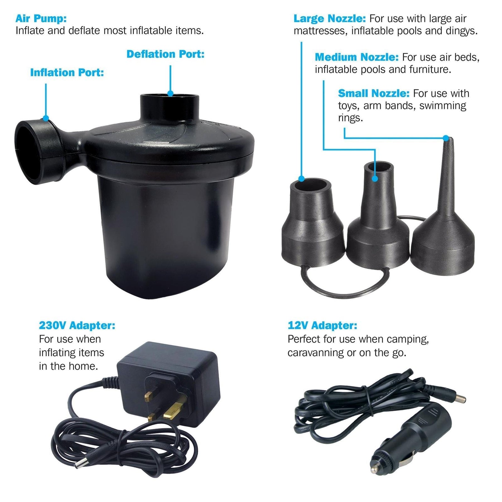 Streetwize 12V Electric Air Pump