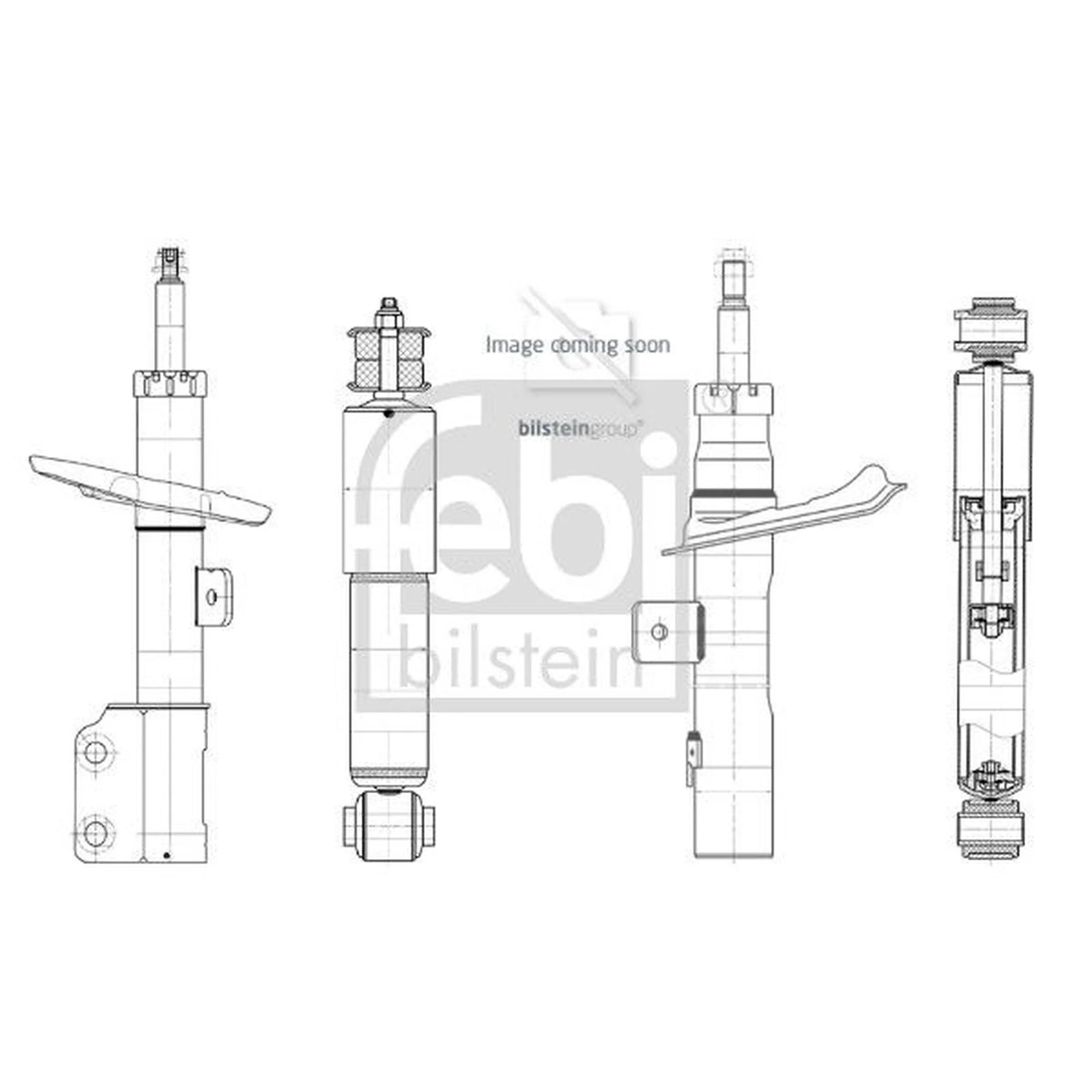 Febi Shock Absorber Damper Strut Rear Left 1002487