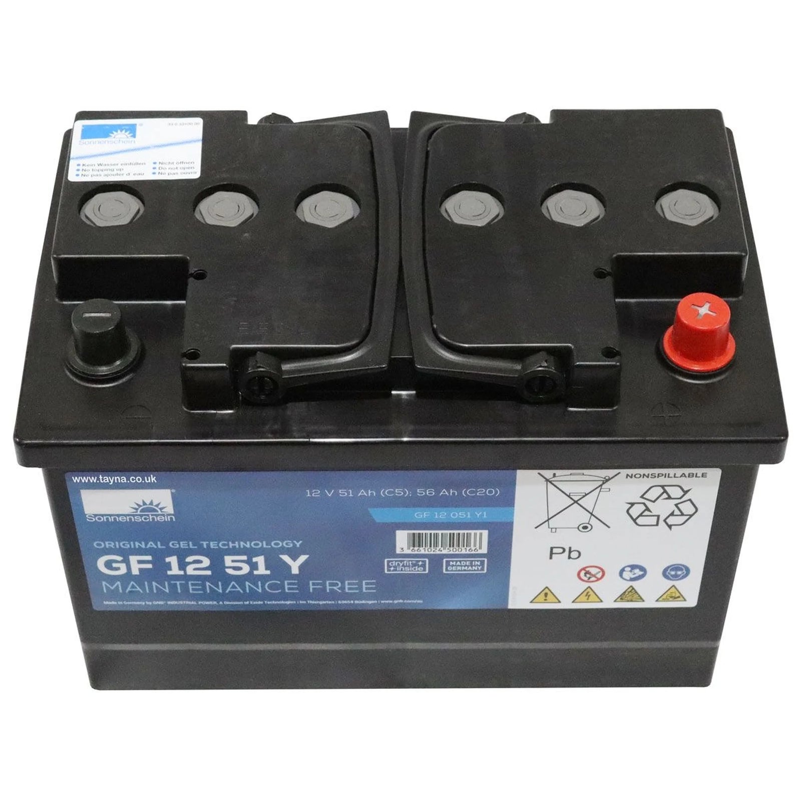 Sonnenschein Gel Battery 12V 56Ah GF Series