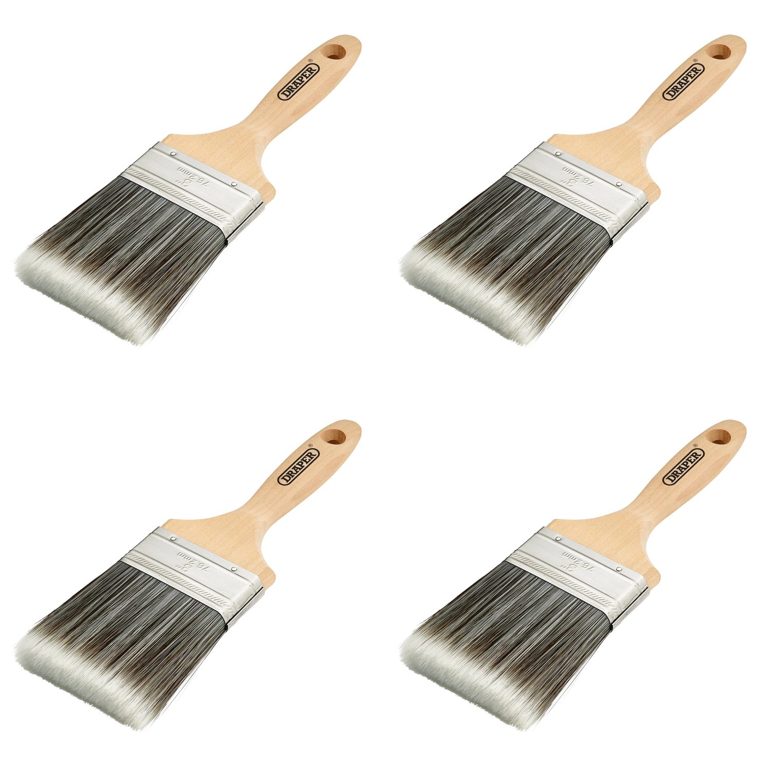 Draper Paint Brush with Wood handle 1-3"