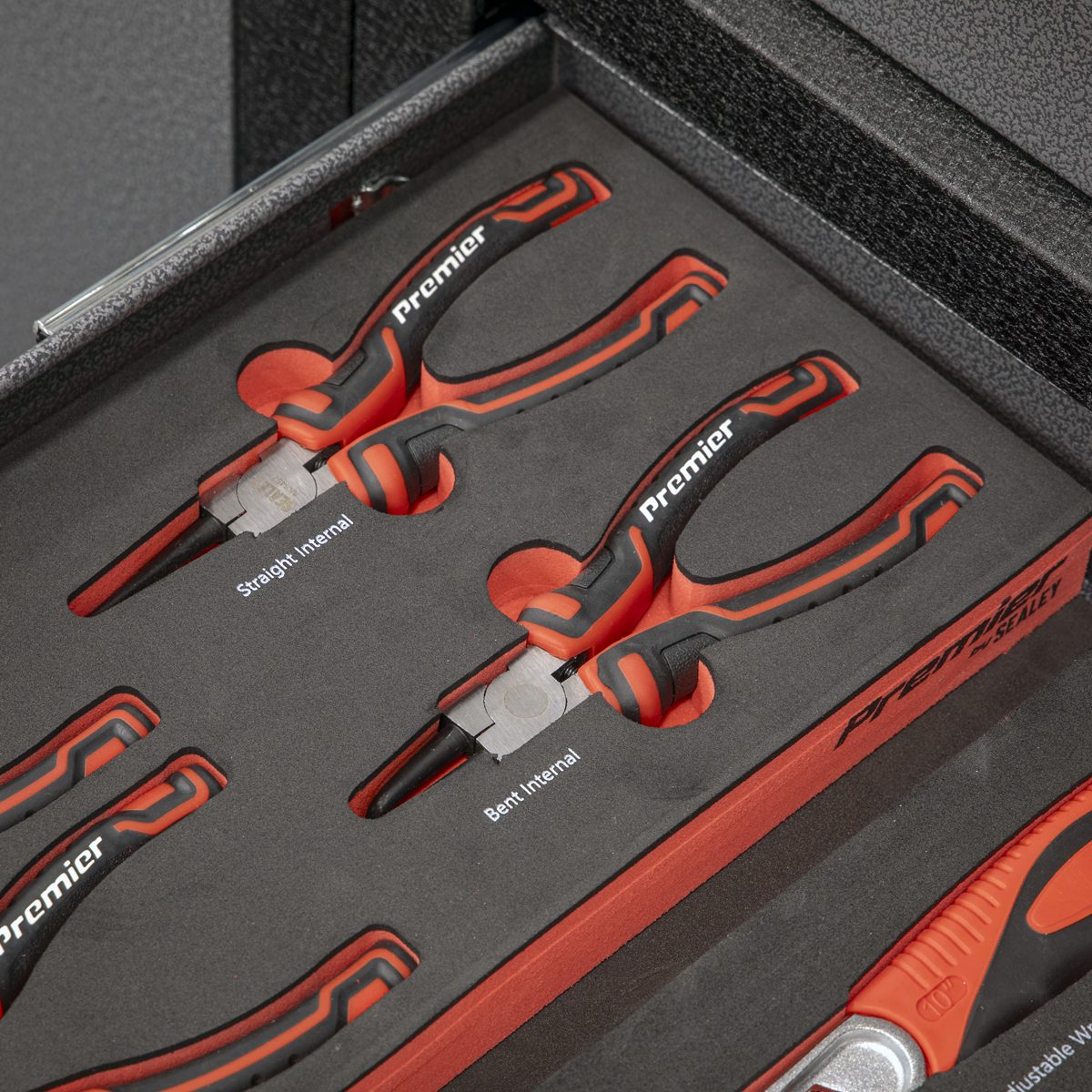 Sealey Premier Circlip Pliers Set 4 Piece with Tool Tray 19-60mm Capacity