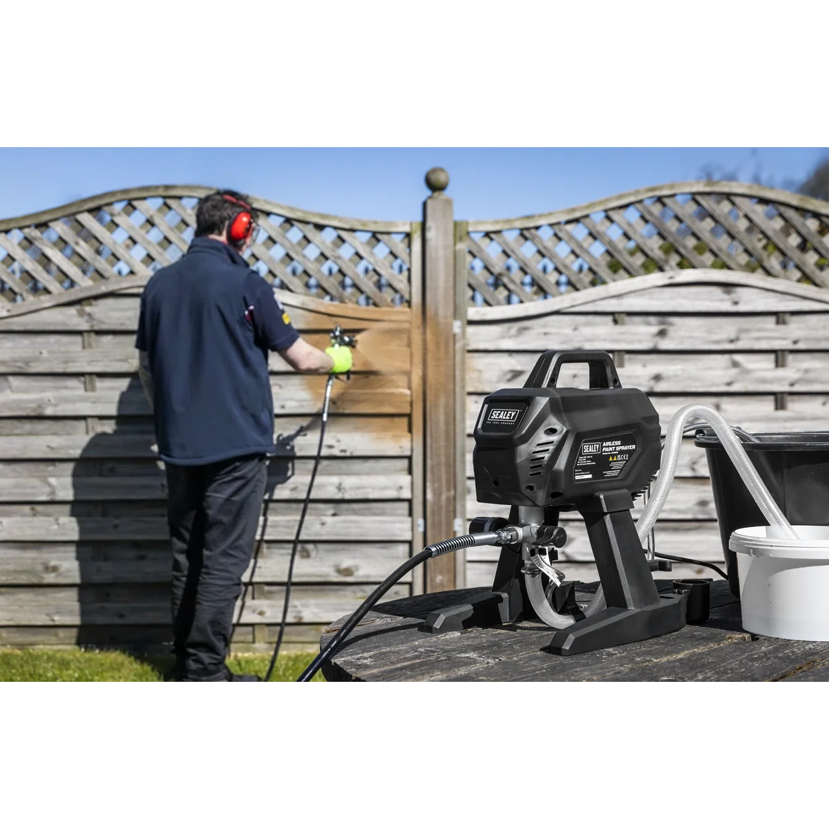 Sealey Airless Paint Sprayer Kit APS1000 700W 10m Hose