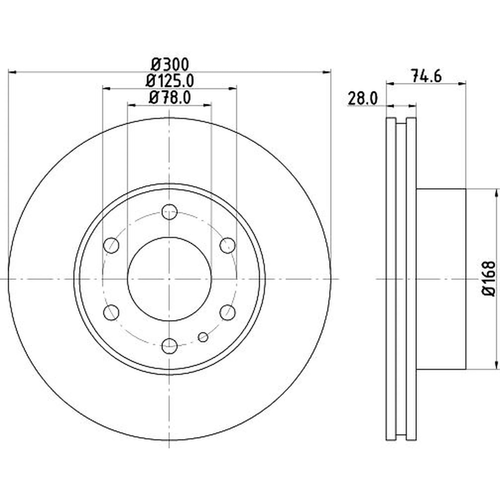 Mintex Lcv Van Kits internally vented 300mm MVK0078