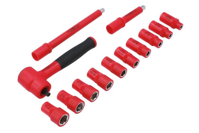 Laser Insulated Socket Set 1/4"D 13pc