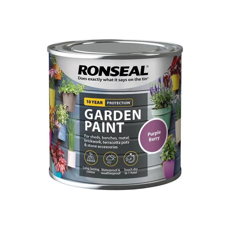 Ronseal Garden Paint Purple Berry 250ml