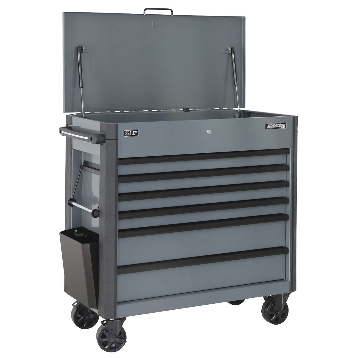 Superline Pro Tool Trolley 6 Drawer - Grey AP366G