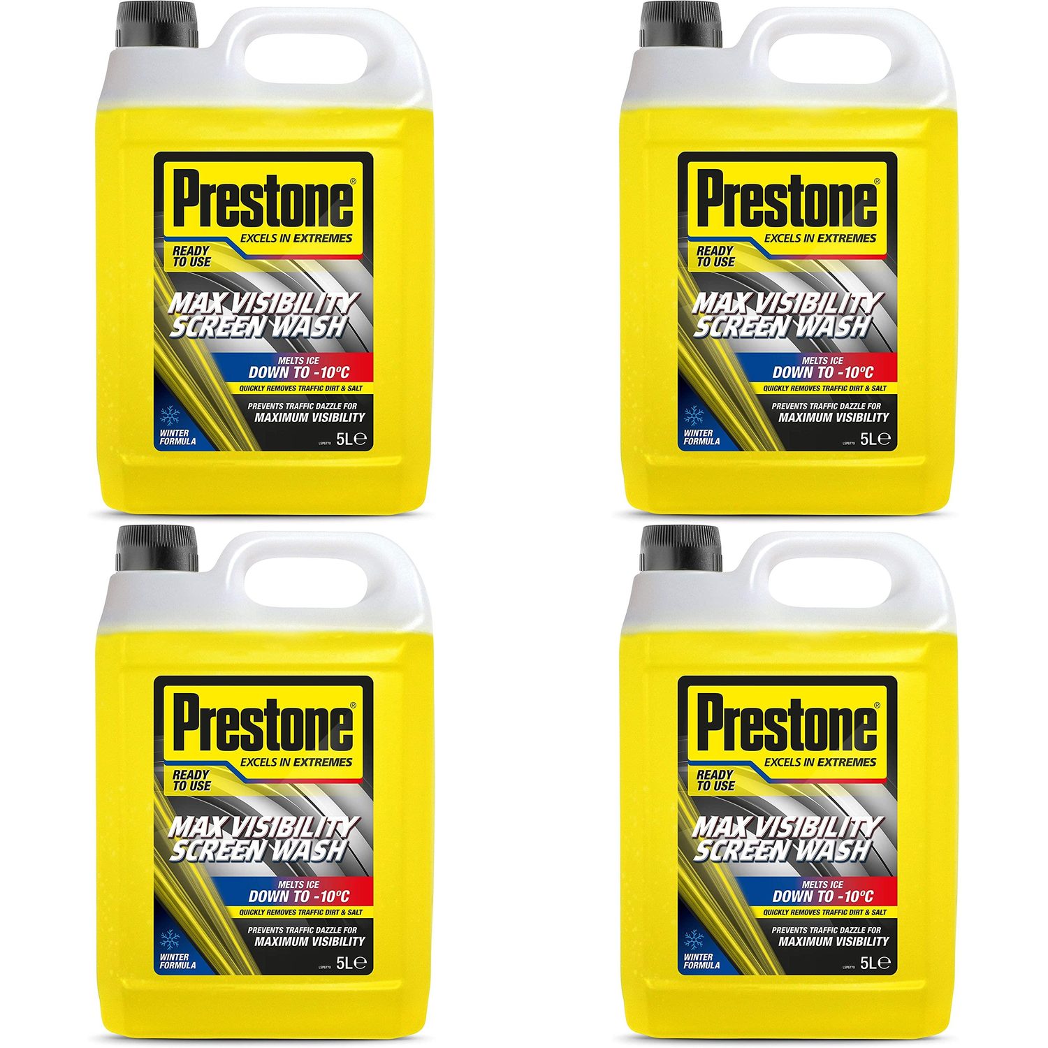 Prestone Windscreen Wash 5 Litre Max Visibility Winter Ready
