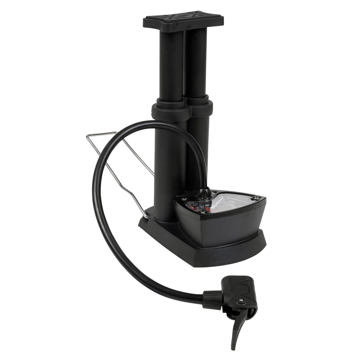 Sealey Mini Twin Barrel Bicycle Foot Pump 4bar/60psi & 8bar/120psi