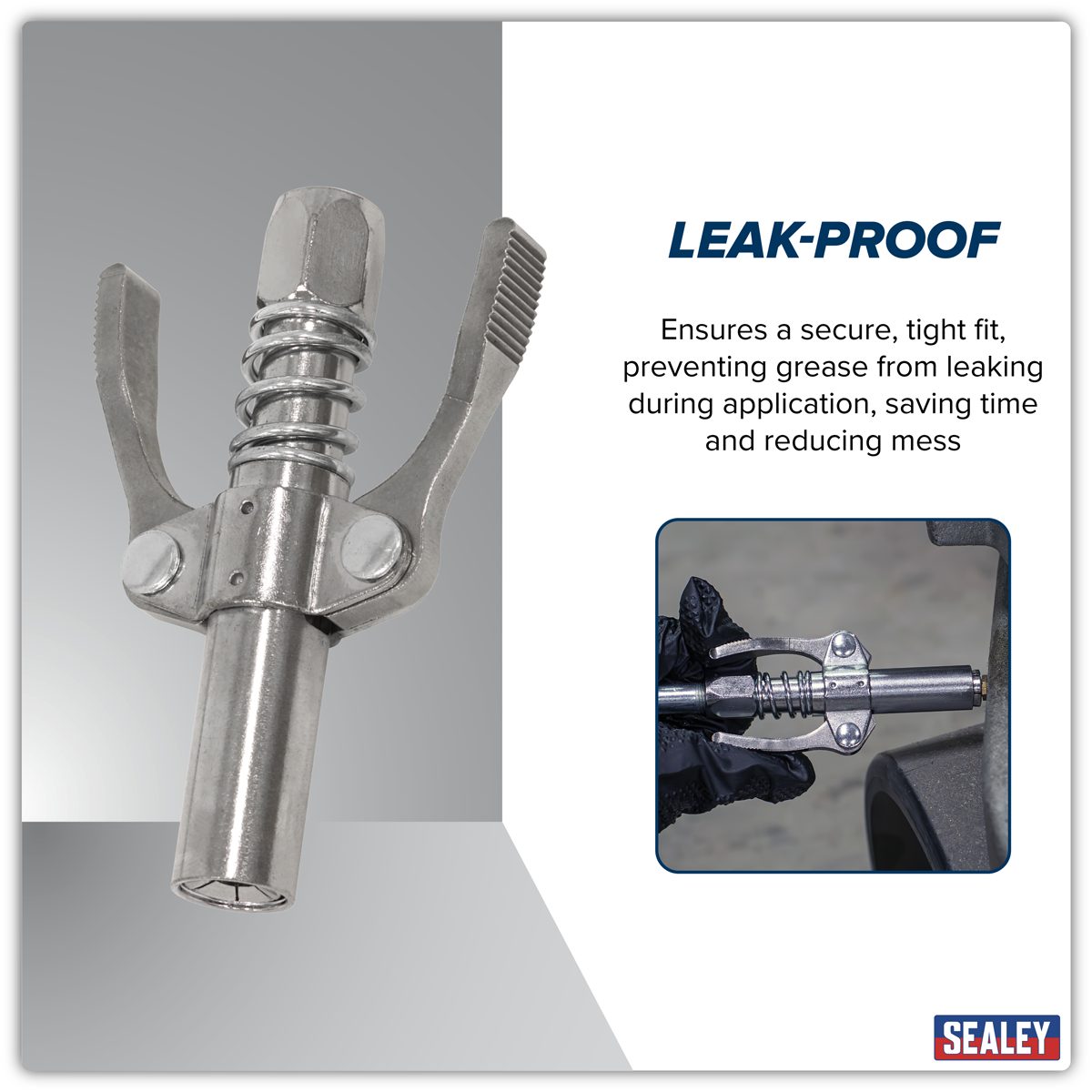 Sealey Grease Gun Coupler Model AK453, 10,000 PSI